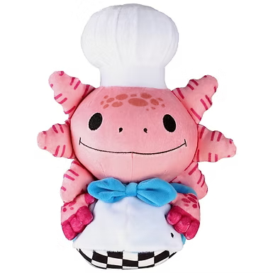 オーバークックド・アホロートルシェフぬいぐるみ – Symbiote Studios