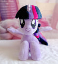 Load image into Gallery viewer, Plush toy resembling a character with a purple body, black hair, and a pink and purple headband.