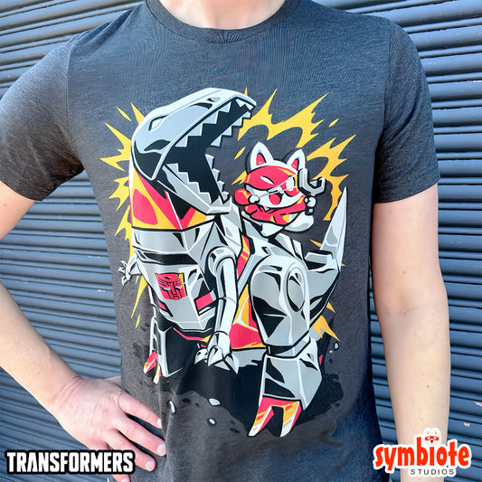 Catnip Bravo X Transformers: Grimlock and Catnip Bravo Shirt