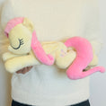 Load image into Gallery viewer, A sleepy-eyed officially licensed dream plush of Fluttershy. Pictured here is the My Little Pony Fluttershy Dream Plush. (IMG_0164.jpg)