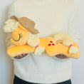 Load image into Gallery viewer, A sleepy-eyed officially licensed dream plush of Applejack. Pictured here is the My Little Pony Applejack Dream Plush. (IMG_0165.jpg)