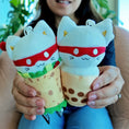 Load image into Gallery viewer, Catnip Bravo Burrito Plush Keychain