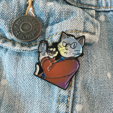 Load image into Gallery viewer, Inspector Waffles Enamel Pin