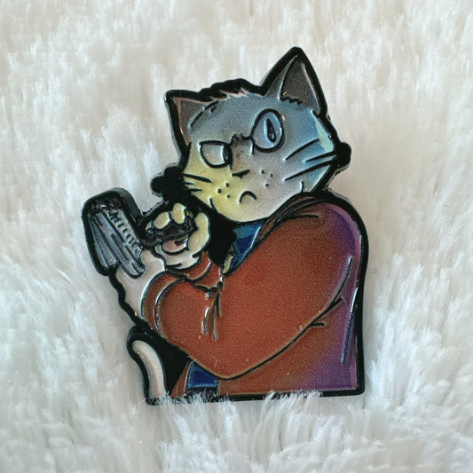 Inspector Waffles Enamel Pin