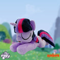 Load image into Gallery viewer, My Little Pony Twilight Sparkle Dream Plush, a sleepy-eyed officially licensed dream plush of Twilight Sparkle, sold by Symbiote Studios. (SleepingTwilightSparkle.jpg)