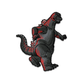 Load image into Gallery viewer, Godzilla VS Mechagodzilla Pin and Lanyard Set (Showa Era)