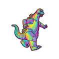 Load image into Gallery viewer, Godzilla XL CMYK Edition AR Pin (Showa Era)