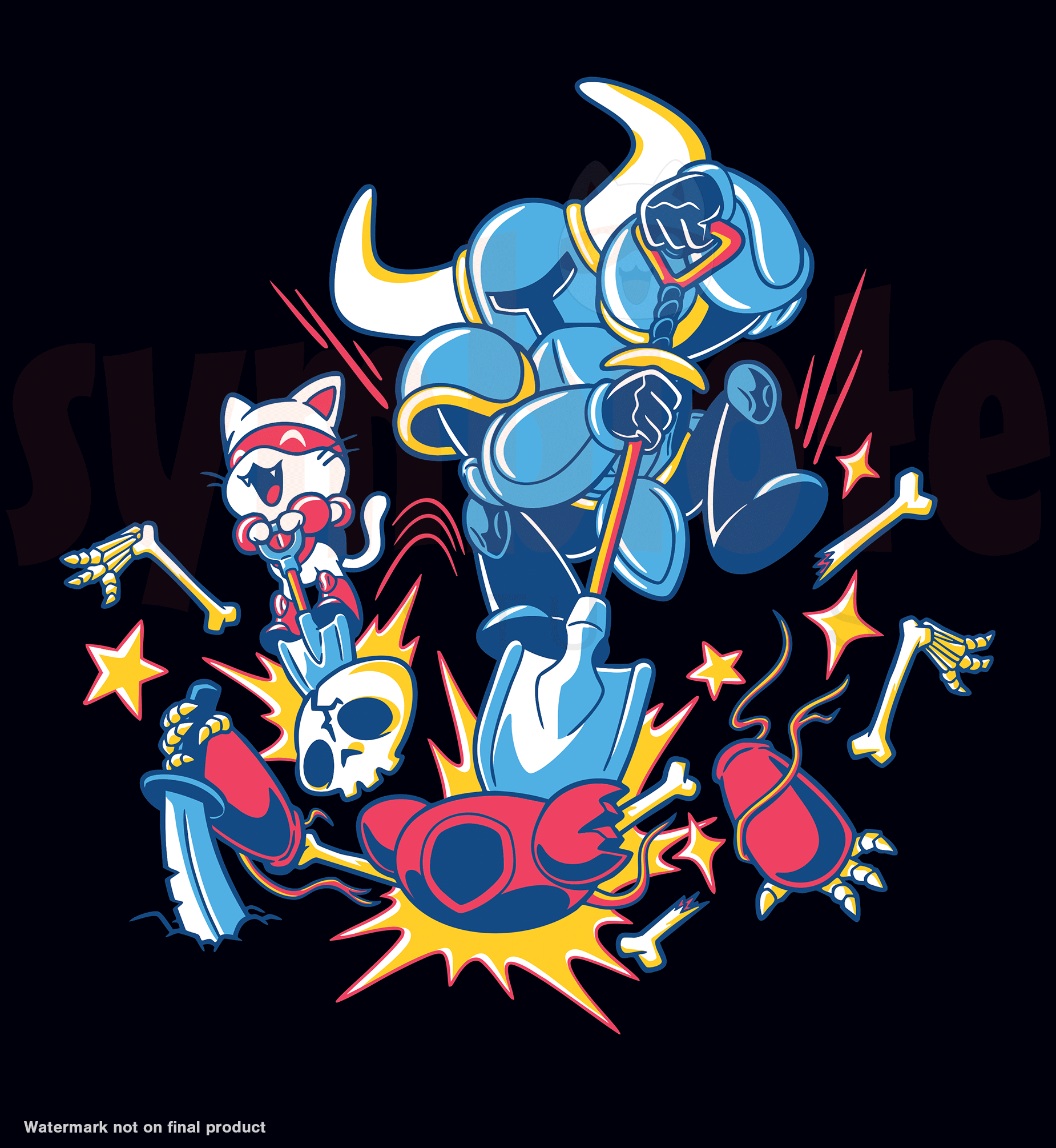 Catnip Bravo X Shovel Knight T-Shirt