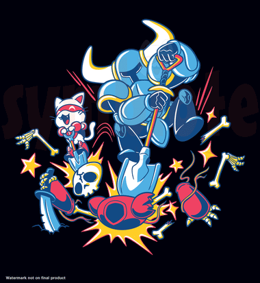 Load image into Gallery viewer, Catnip Bravo X Shovel Knight T-Shirt