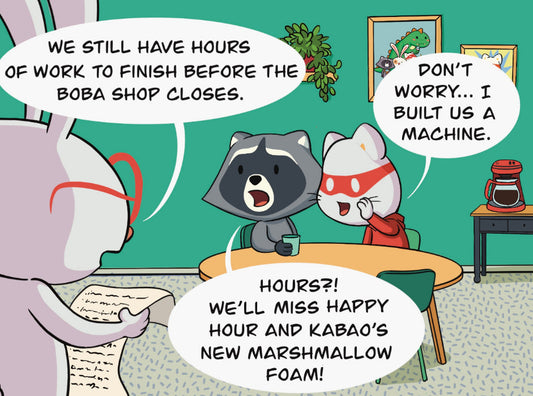 Catnip Bravo and the Boba Flyer: Escaping the Toy Factory in Style