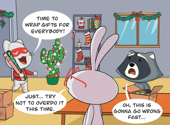 🎁 Catnip Bravo and the Great Gift Wrap Catastrophe