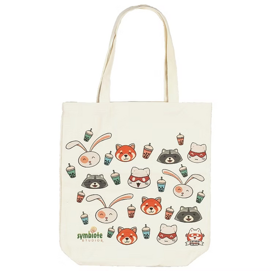 Wondercon 2022 Catnip Bravo tote bags and pins