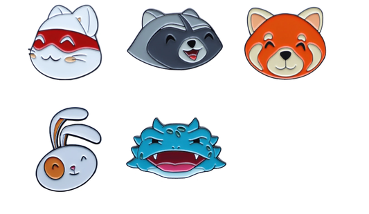 Catnip Bravo and Friends Pins