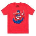 Load image into Gallery viewer, Catnip Bravo X Transformers Shirt – Optimus Prime and Catnip Bravo Crossover Tee
