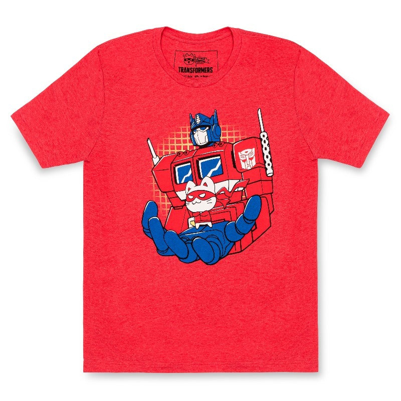 Catnip Bravo X Transformers Shirt – Optimus Prime and Catnip Bravo Crossover Tee