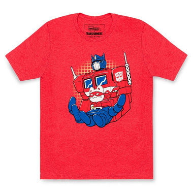 Load image into Gallery viewer, Catnip Bravo X Transformers Shirt – Optimus Prime and Catnip Bravo Crossover Tee
