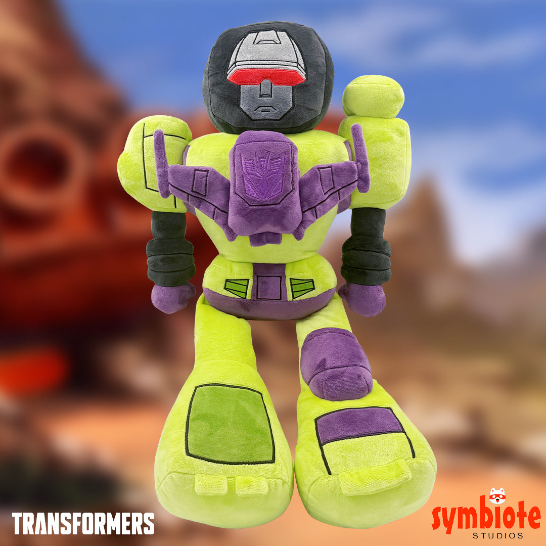 Transformers Devastator Plush, an officially licensed plush of the combined Constructicon Devastator, sold by Symbiote Studios.