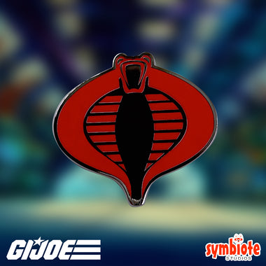 Gallery viewerに画像を読み込む, G.I. Joe Cobra Logo Pin, an enamel pin featuring the G.I. Joe Cobra emblem, sold by Symbiote Studios.
