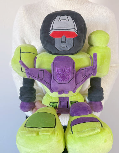 Load image into Gallery viewer, Transformers Devastator Plush — an officially licensed plush of the combined Constructicon Devastator — available at Symbiote Studios.
