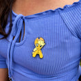 Gallery viewerに画像を読み込む, An officially licensed enamel pin of Applejack from My Little Pony. Pictured here is the My Little Pony Applejack Pin.
