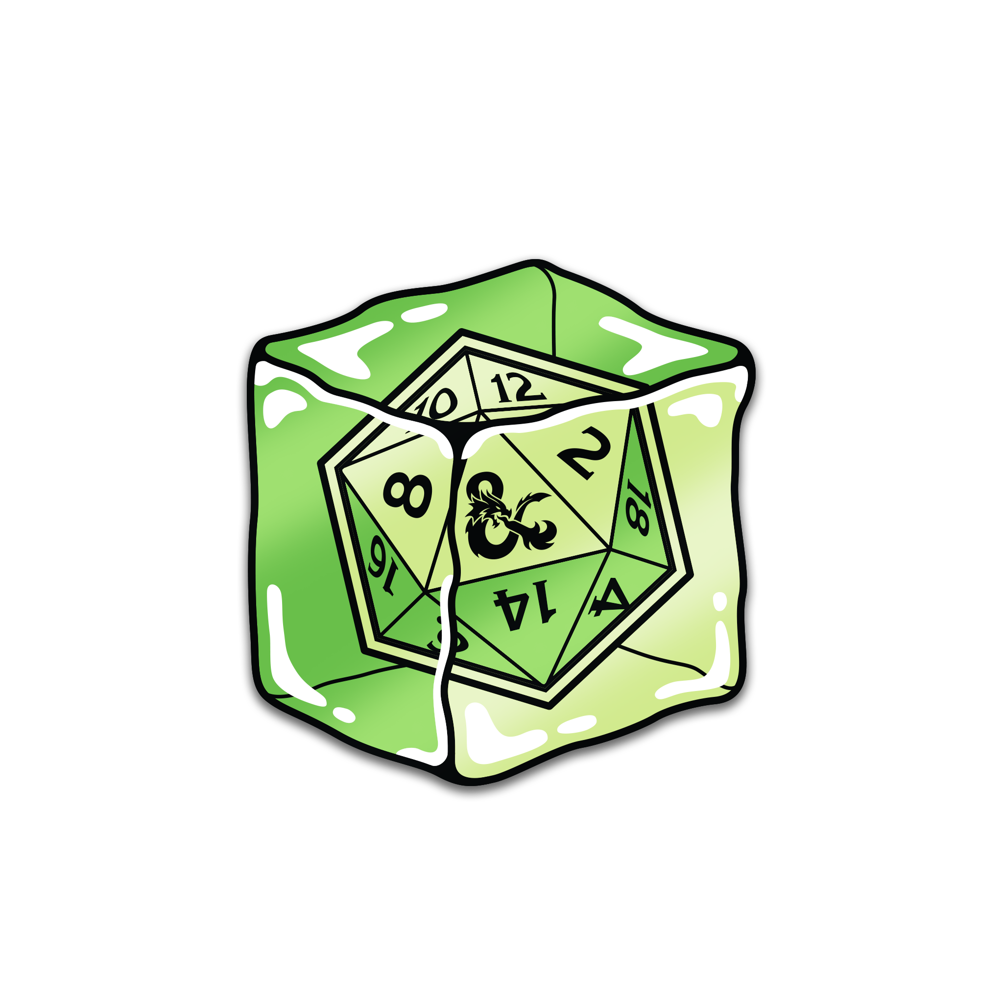 Dungeons & Dragons - Gelatinous Cube (Glow in the Dark!)
