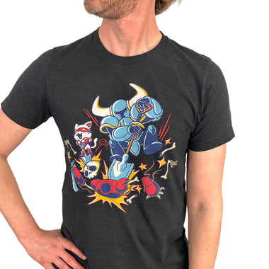 Load image into Gallery viewer, Catnip Bravo X Shovel Knight T-Shirt
