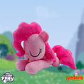 Load image into Gallery viewer, My Little Pony Pinkie Pie Dream Plush, a sleepy-eyed officially licensed dream plush of Pinkie Pie, sold by Symbiote Studios. (SleepingPinkiePie.jpg)
