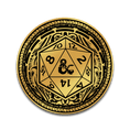 Load image into Gallery viewer, Dungeons & Dragons - Ornate Gold D20
