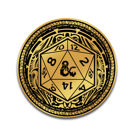Dungeons & Dragons - Ornate Gold D20