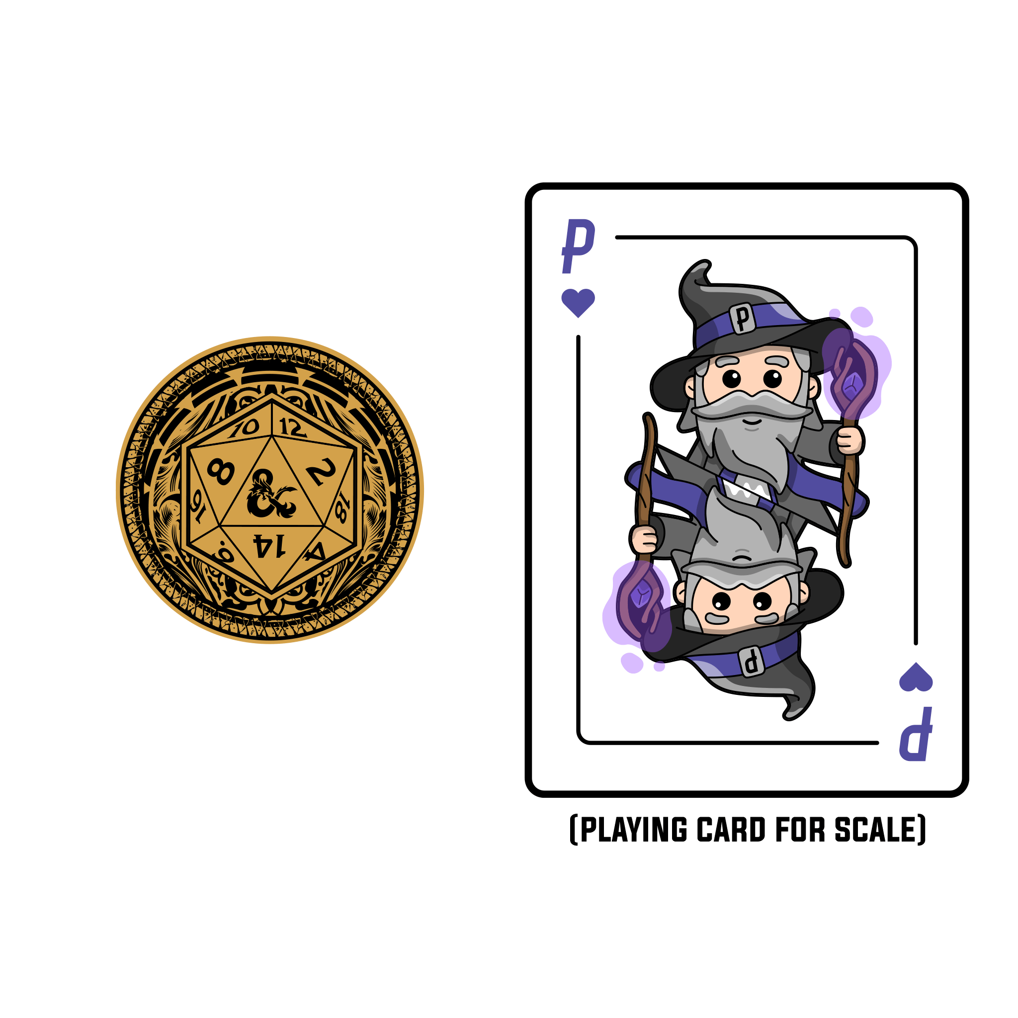 Dungeons & Dragons - Ornate Gold D20