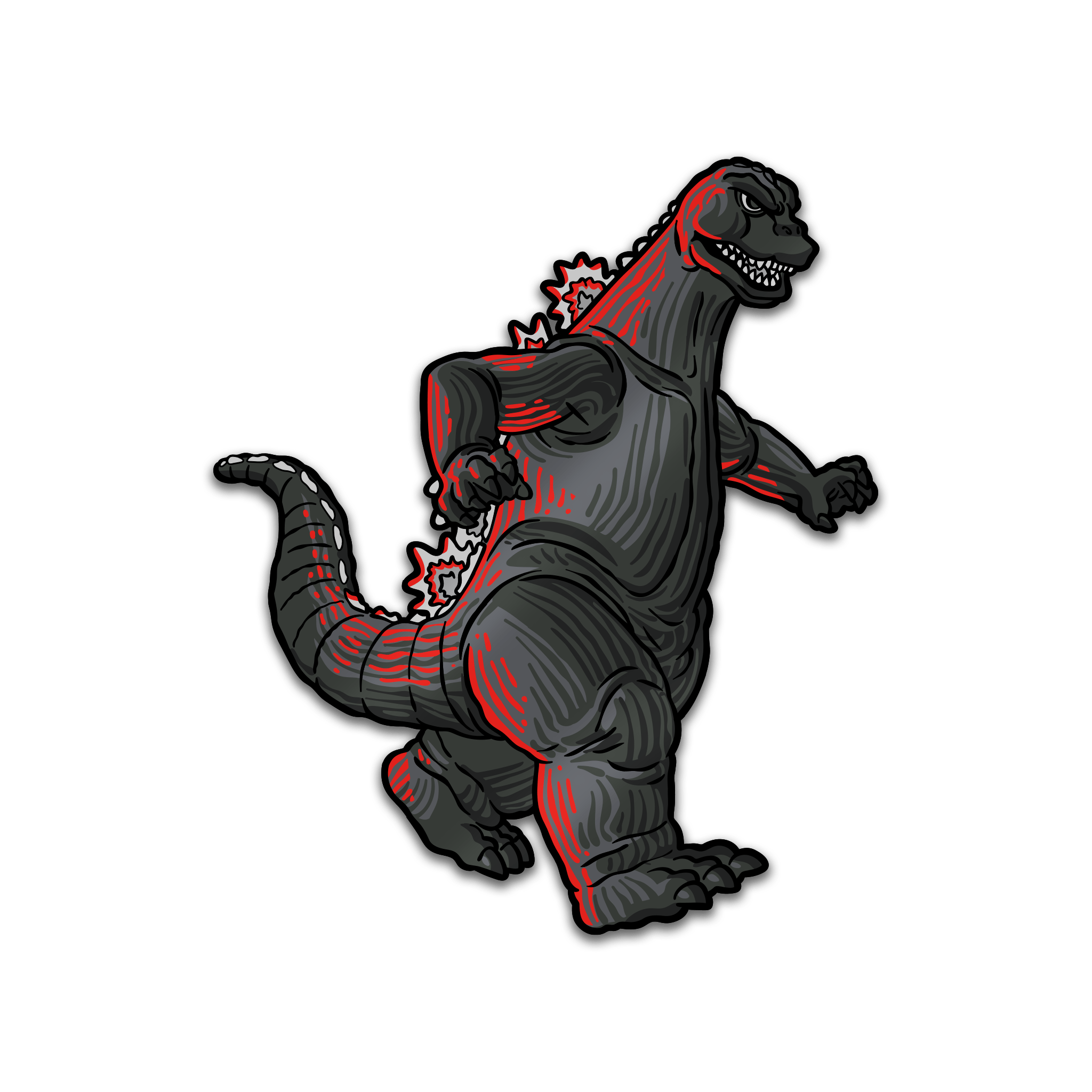 Godzilla VS Mechagodzilla Pin and Lanyard Set (Showa Era)