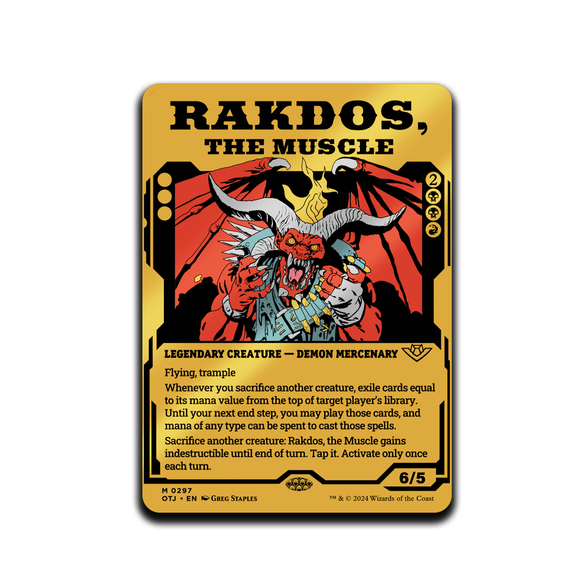 Magic: The Gathering - Rakdos, The Muscle AR Pin