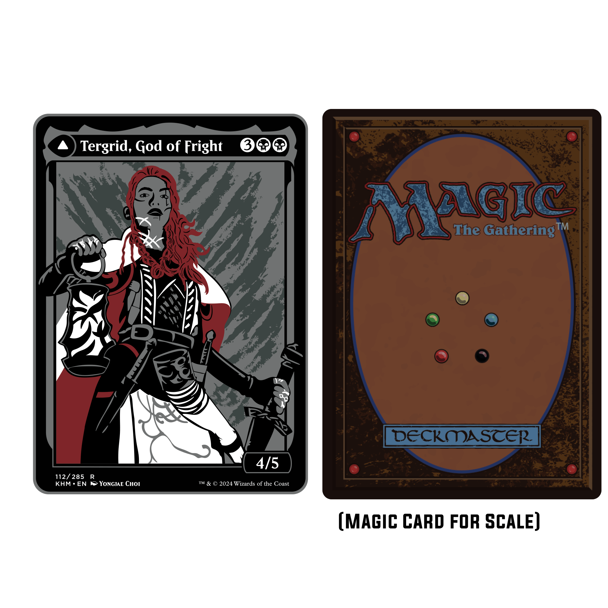 Magic: The Gathering - Tegrid God of Fright Commander Token (Double Sided)