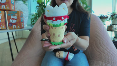Load and play video in Gallery viewer, Catnip Bravo Boba Tea Plush Keychain
